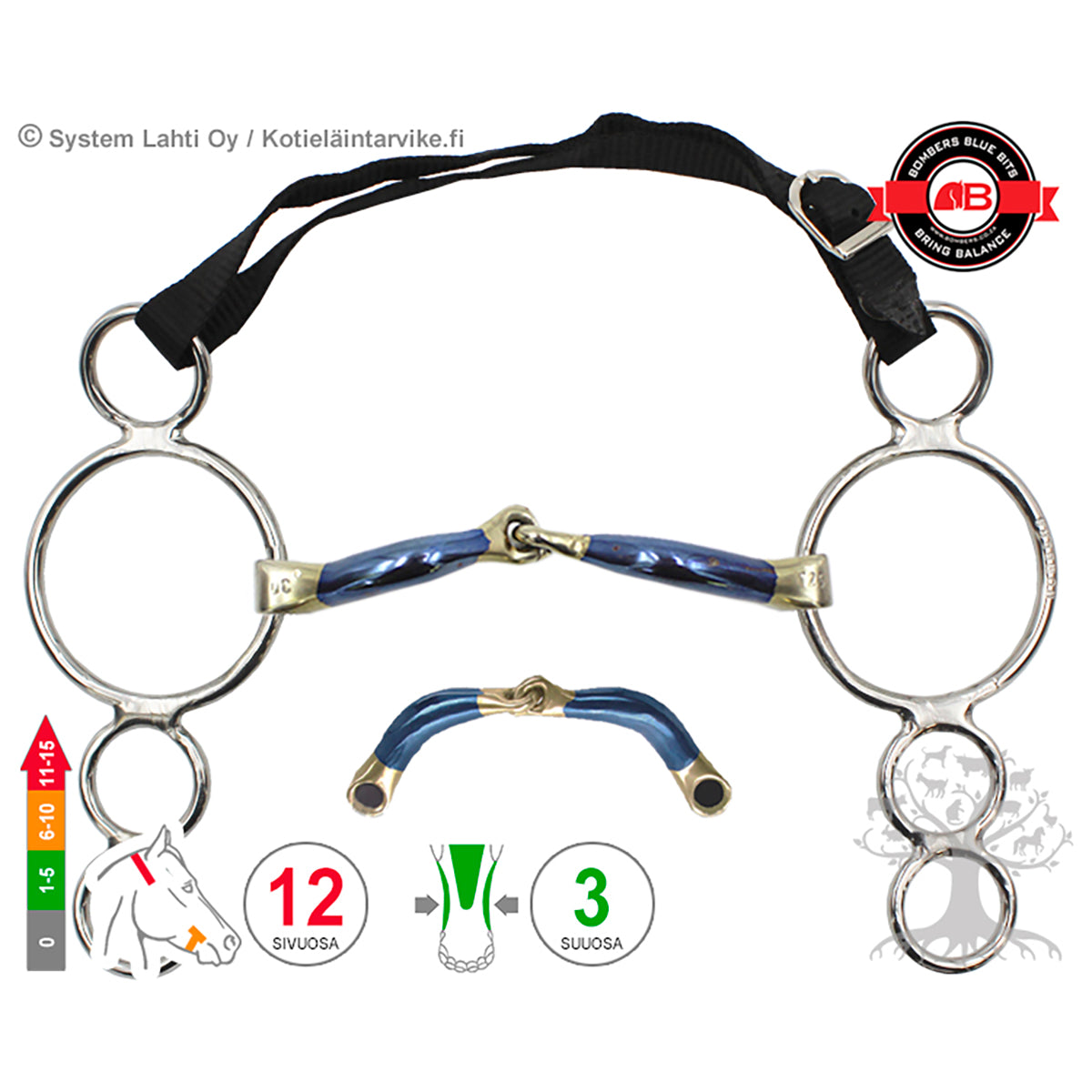 4 -Ring Snaffle Ultra Comfy Lock Up