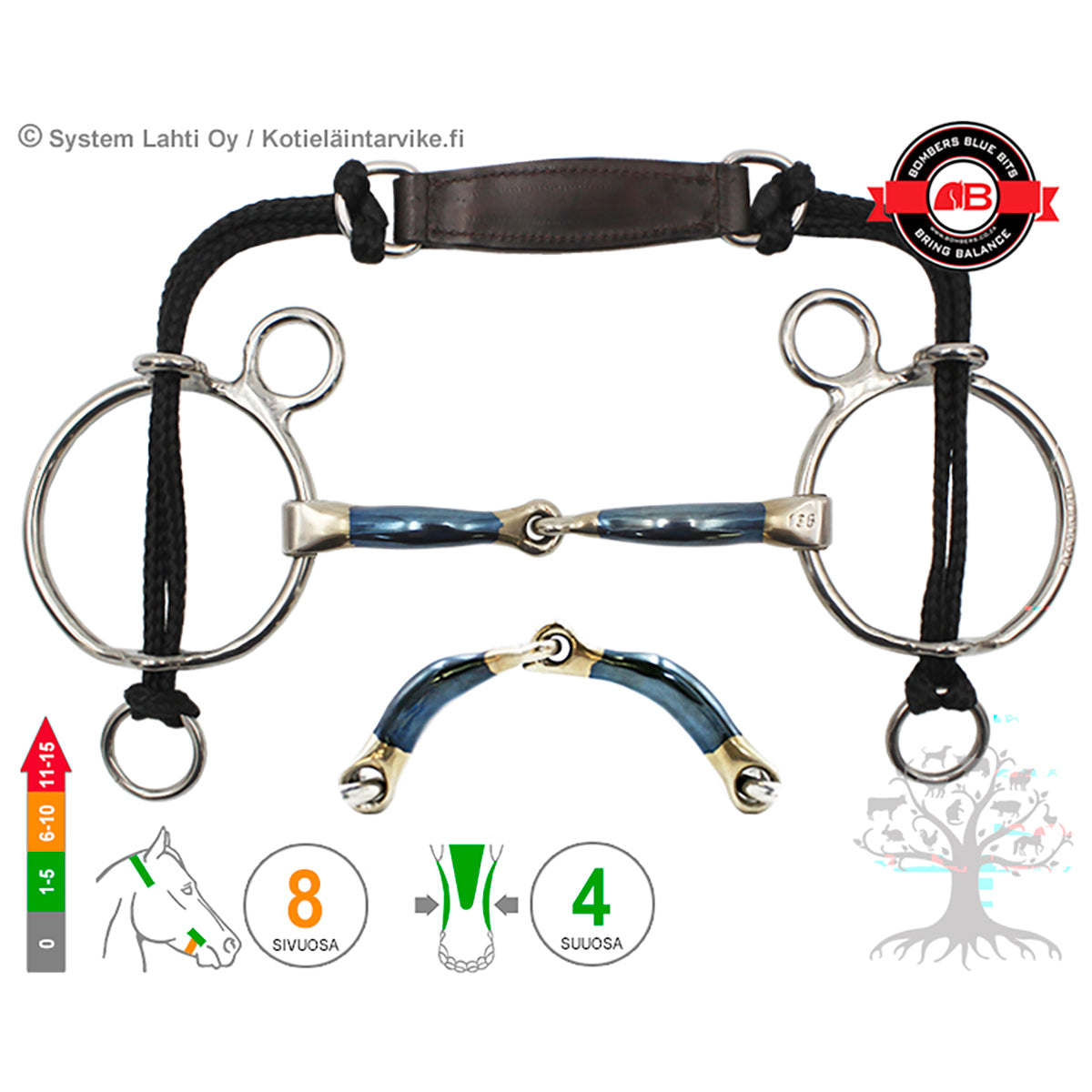 Curb Gag Snaffle Lock Up