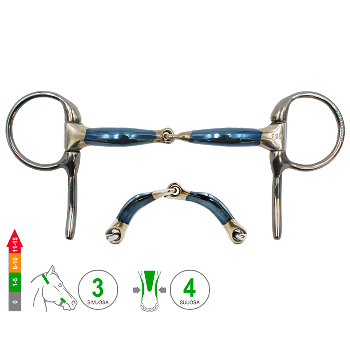 Half Spoon Snaffle Lock Up