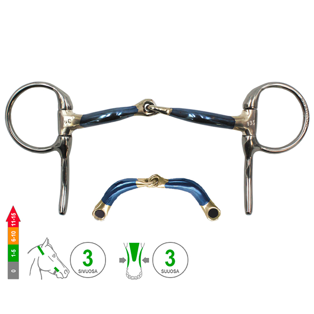Half Spoon Snaffle Ultra Comfy Lock Up