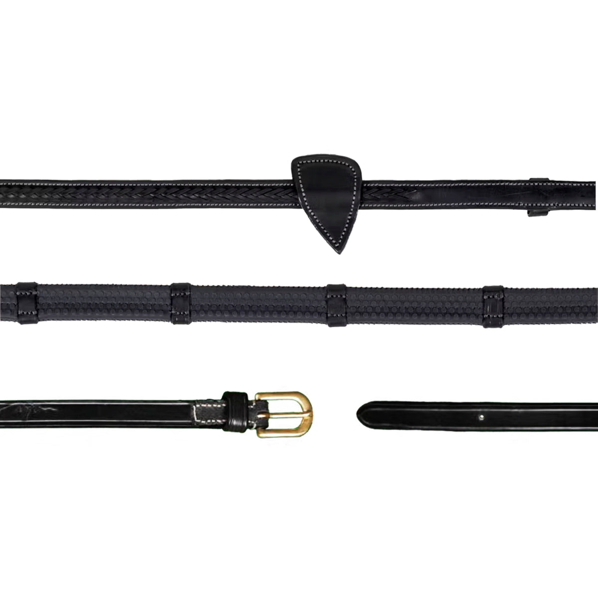 Ohjat Plaited Rubber 5/8" with 7 Leather Loops NE/D Collections