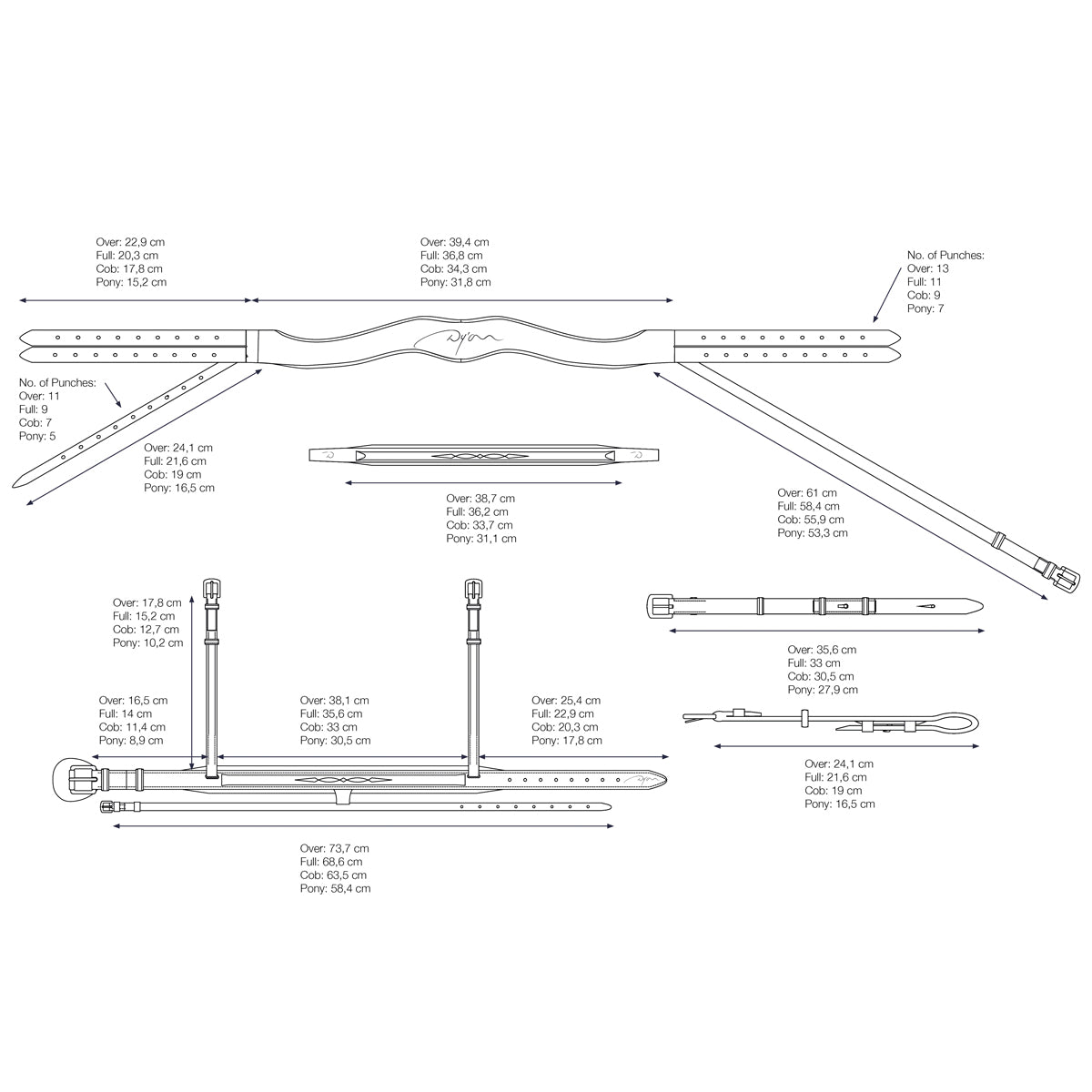 Suitset Plaited Flash Noseband NE/D Collections
