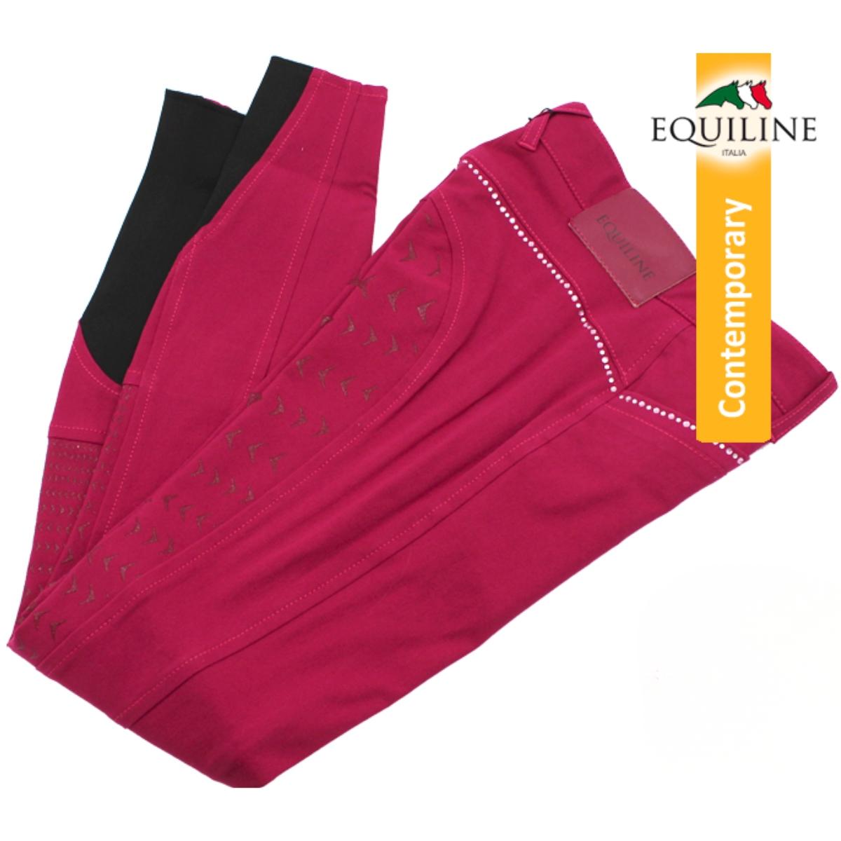 Naisten Ratsastushousut Limited Schoeller Full Grip Sable Cherry
