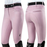 Naisten Ratsastushousut Limited Schoeller Full Grip High Waist Mauve
