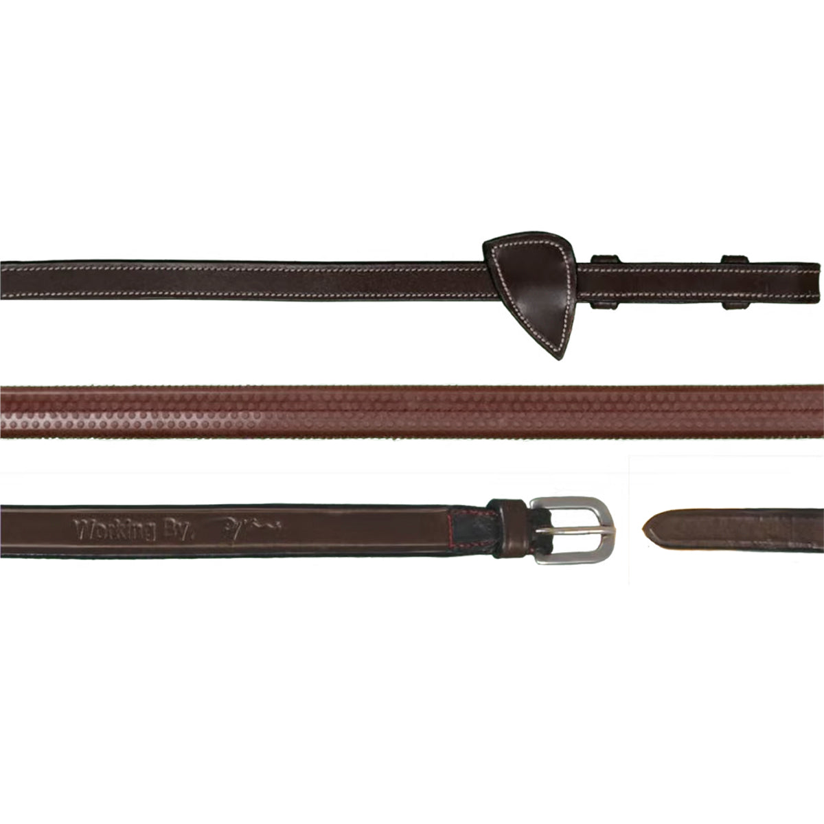 Reins Rubber 1/2" Working Collection