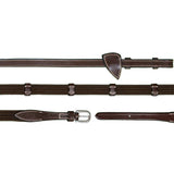 Reins Web 5/8" with 9 Leather Loops Working Collection