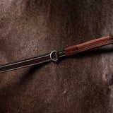Reins Howlett Rubber 1/2" with D-ring + 7 Leather Loops Working Collection