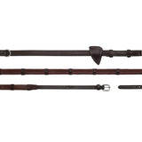 Reins Howlett Rubber 1/2" with D-ring + 7 Leather Loops Working Collection