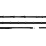 Reins Howlett Rubber 1/2" with 3 D-rings + 7 Leather Loops Working Collection