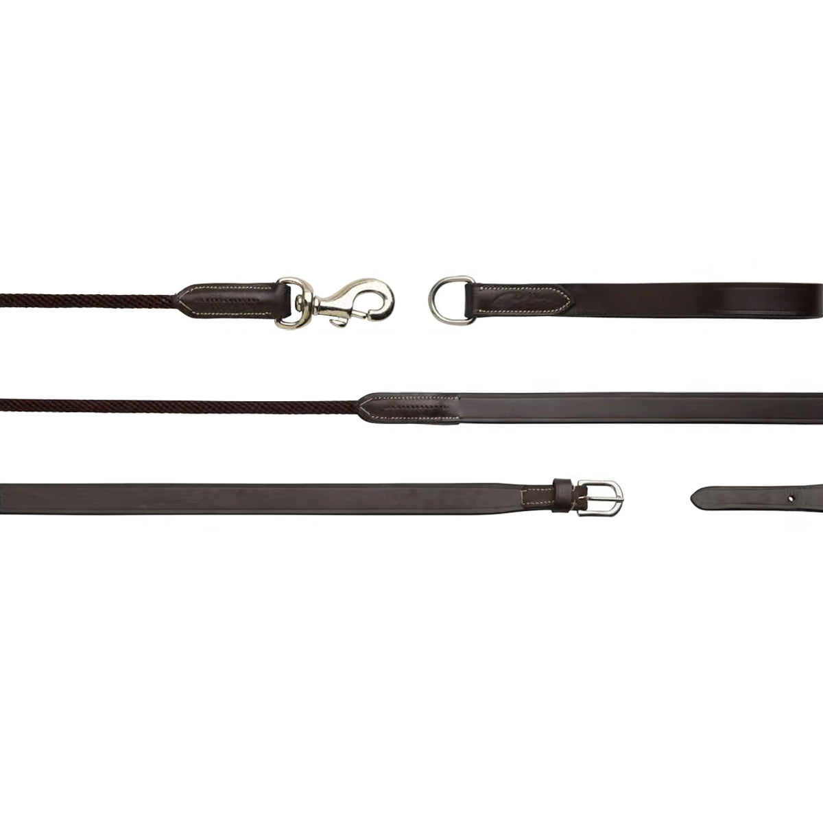 Draw Reins Leather-Nylon 5/8" Working Collection