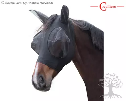 Covalliero Fly Bonnet FinoStretch Black - Fly Masks & UV protection - 3229050 - 1