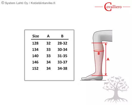 Covalliero Lasten Minichapsit Classic Stretch Kids - Chapsit, saappaanvarret - 328770 - 2