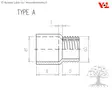 VDL Adaptor Nipple - PVC Piping - 1.40.060 - 4
