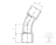 VDL Bend 30° - PVC Piping - 1.17.110 - 2