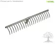 Kerbl Hay Rake Fix 65cm, 20-tines - Hay Rakes - 29130 - 1