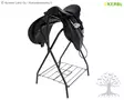 Kerbl Satulateline Saddle Stand Black - Racks & Hangers - 3211640 - 2
