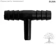 Olba PVC T-Haara 10x7x10mm Vesiletkulle - Kanojen Juotto -vesilinjat - T10710 - 1