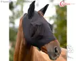 Covalliero Fly Bonnet FinoStretch Zipper Black - Fly Masks & UV protection - 3230540 - 3