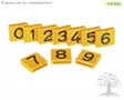 Kerbl Marking Collar Numbers 10pcs, Yellow - Neck Marking, Leg Marking - 208480 - 1