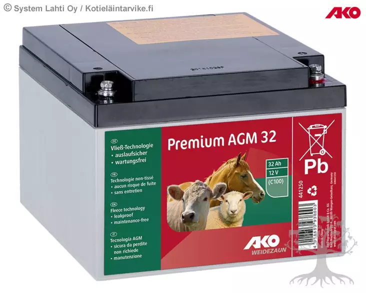 Ako AGM-Akku Premium 12V, 32 Ah - Akut 12V - 441250 - 1