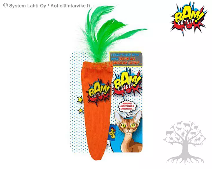Bam Catnip Kissanlelu Carrot - Hiiret, Pallot, Painilelut - 787.2410 - 1