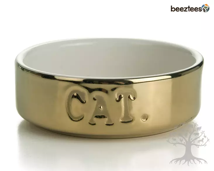 Beeztees Keraaminen Kuppi Cat Gold 300ml - Ceramic Bowls - 719120 - 1