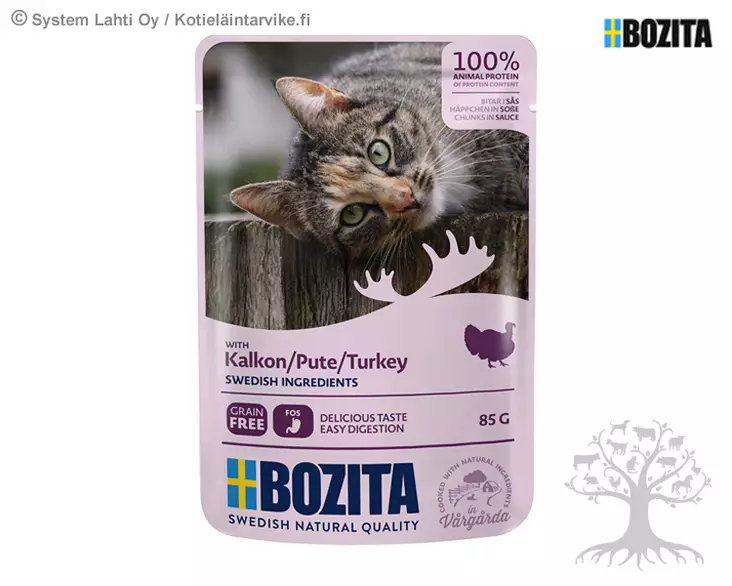 Bozita Kissan Märkäruoka Kalkkunaa Kastikkeessa 85g - Bozita  - 797.0400 - 1