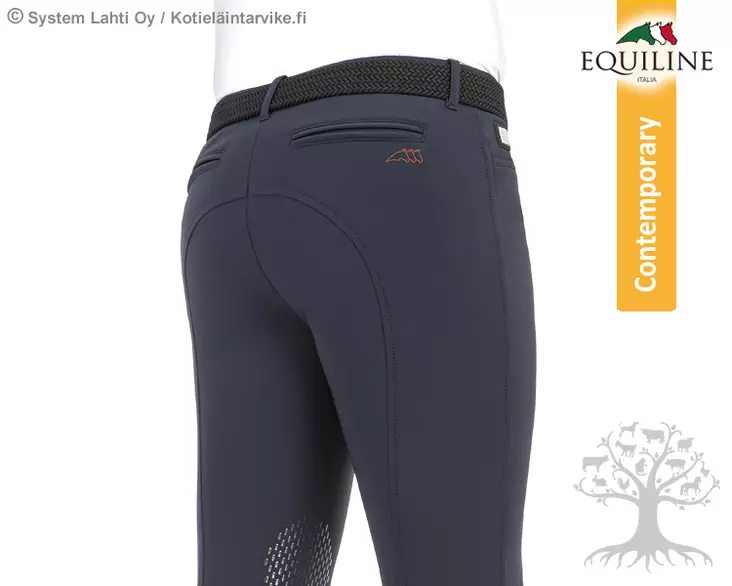 Equiline Limited Men's Riding Breeches Softshell Celroik Navy Blue - Equiline Men's Riding Breeches - N08480 - 3