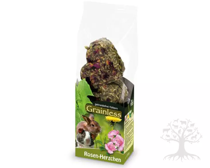 JR Farm Viljattomat Pikku Sydämet - Rose Blossoms - Herkut, Yrtit, Proteiinit - 515.1540 - 1