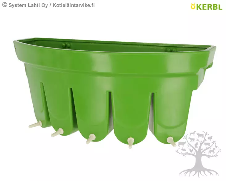 Kerbl Karitsan juottokaukalo lokeroilla, 5 tuttia - Tuttisangot- ja pullot - 27700 - 1