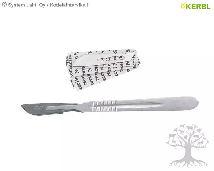 Kerbl Leikkausveitsen varsi+terät - Kastraatio - 22160 - 1