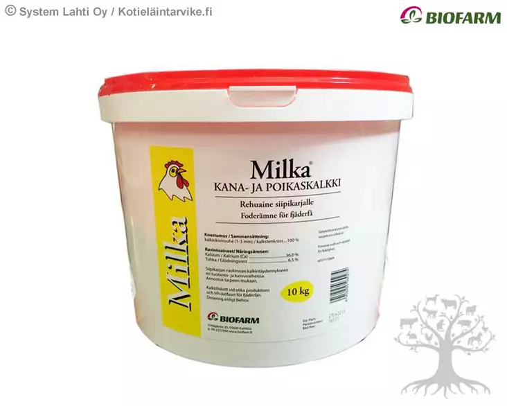 Milka Kana- ja poikaskalkki 10kg - Kanojen Rehut ja Herkut - 60100 - 1