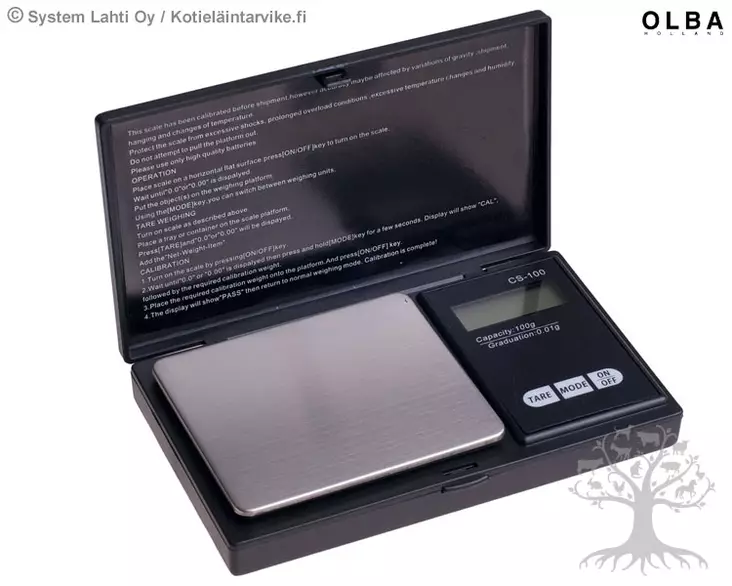 Olba Digital Pocket Scale - Egg Incubators - CS-100 - 1