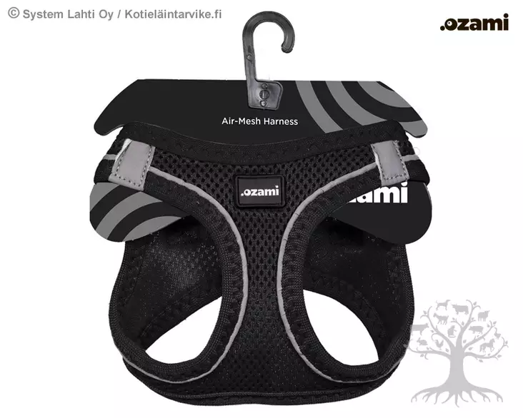 Ozami Air-Mesh Valjas Black - Koiran Y-/ H valjaat - 605.5040 - 1