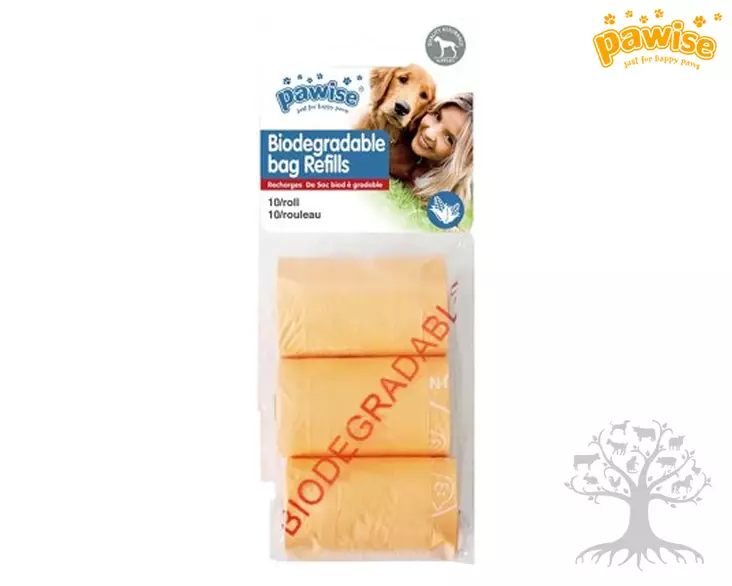Pawise Biohaljoavat Kakkapussit 3x10kpl - Poop Bags - 637.1100 - 1