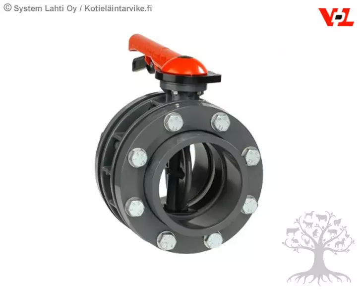 VDL Butterfly Valve with Flange - PVC Piping - 6.78.090 - 4