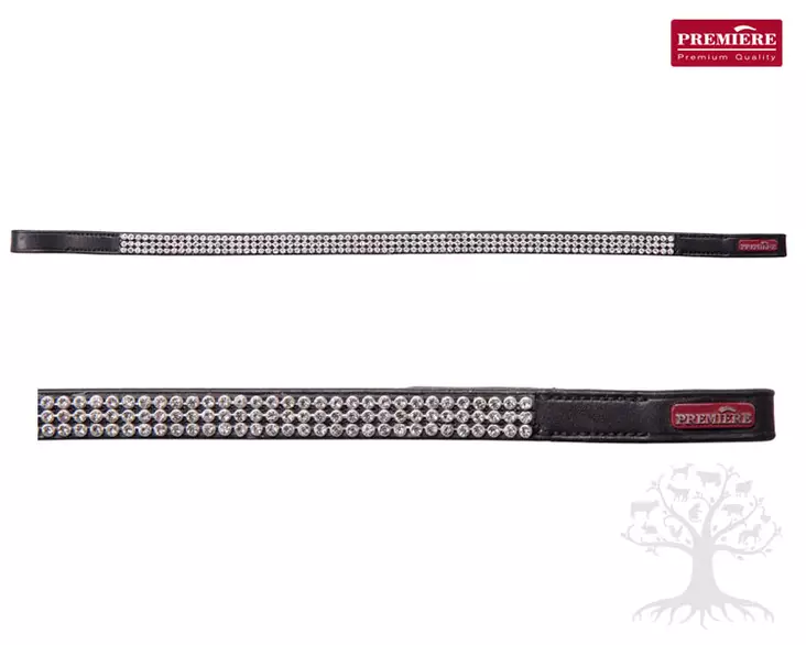 Premiere Otsapanta Breithorn Black Crystal Chain - Browbands - P191102-80 - 1