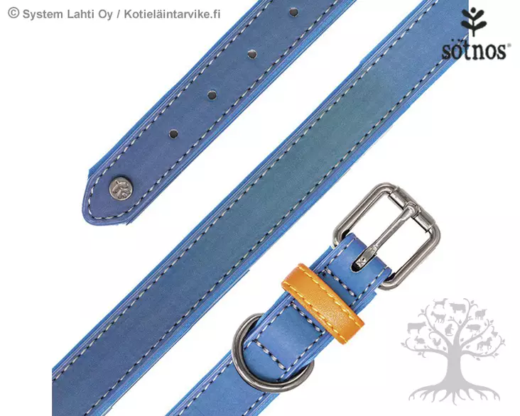 Sötnos Koiran Kaulapanta Aquatech Reflective Blue - Nahkapannat - 610.5800 - 1