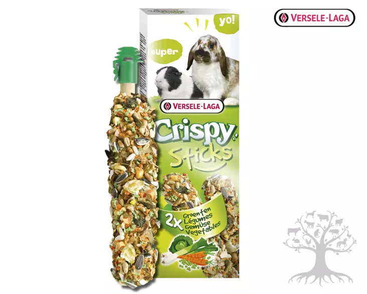 Versele-Laga Crispy Sticks Ripustettava Vihannestanko 55g, 2kpl - Herkut, Yrtit, Proteiinit - 510.0140 - 1