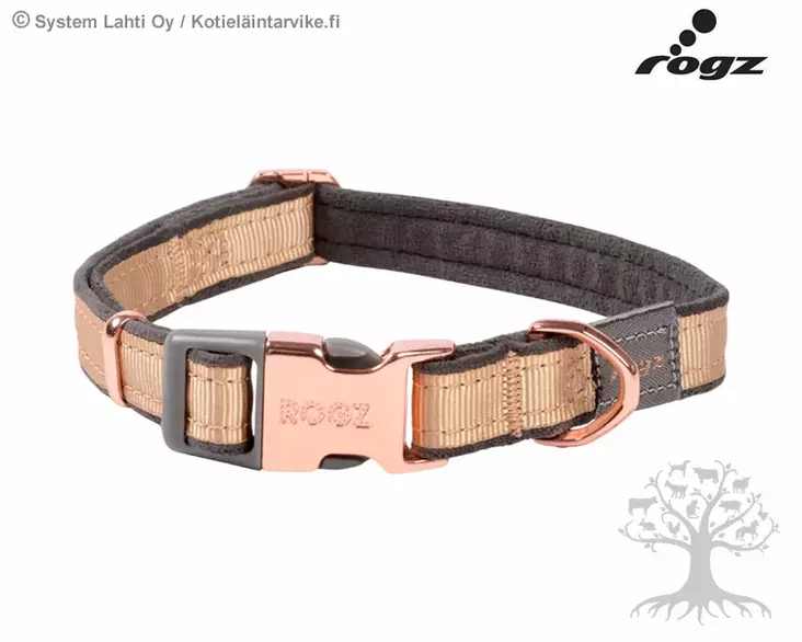 Rogz Kaulapanta Urban Classic Collar Gold - Nailonpannat - 617.6300 - 1