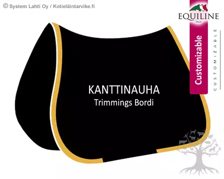 Equiline Saddle Pad Trimmings Bordi - Equiline Customised Saddle Pad - B07200-1 - 1
