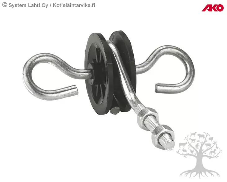 Ako Veräjänkahvaeristin M6 pulttikiinnitys, 10kpl - Eristimet pulttikiinnityksellä - 441241 - 1