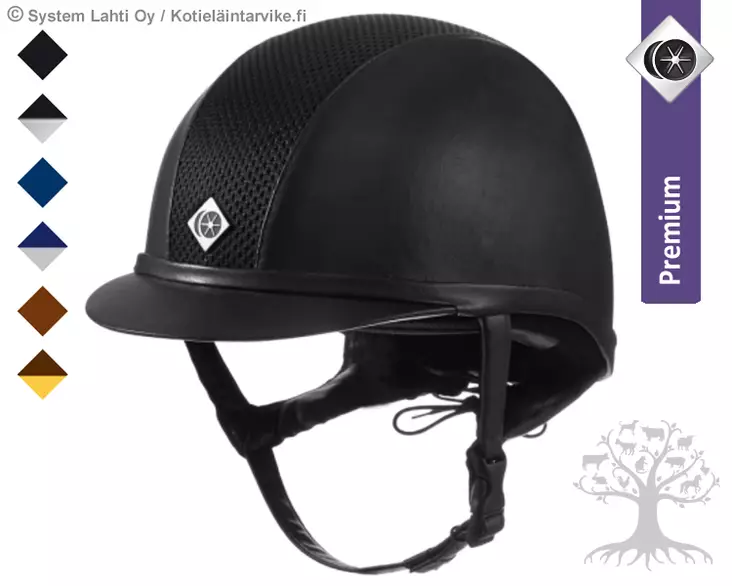 Charles Owen Ratsastuskypärä Ayr8 Plus Leather Look - Charles Owen Kypärät - 02090051 - 1