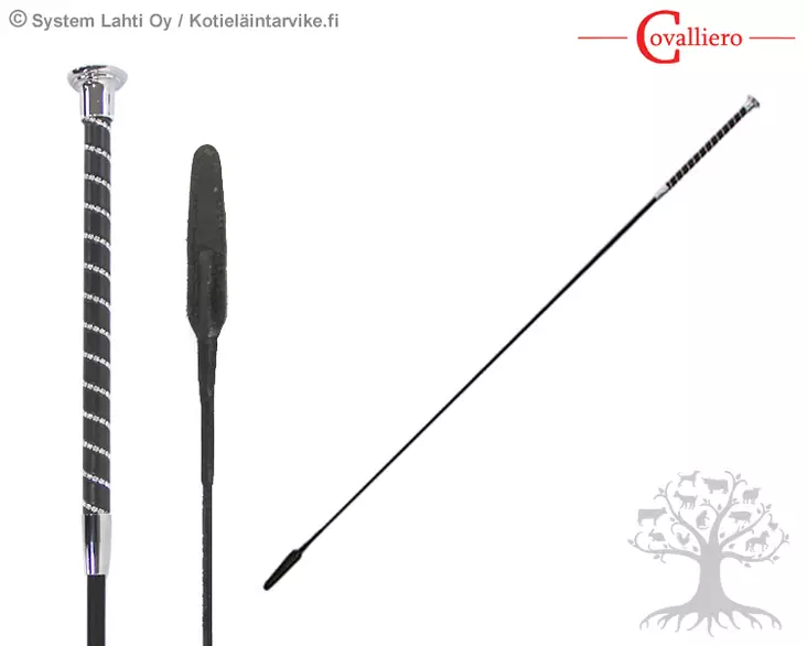 Covalliero Dressage Whip Crystal with Thong - Dressage Whips - 320101 - 1