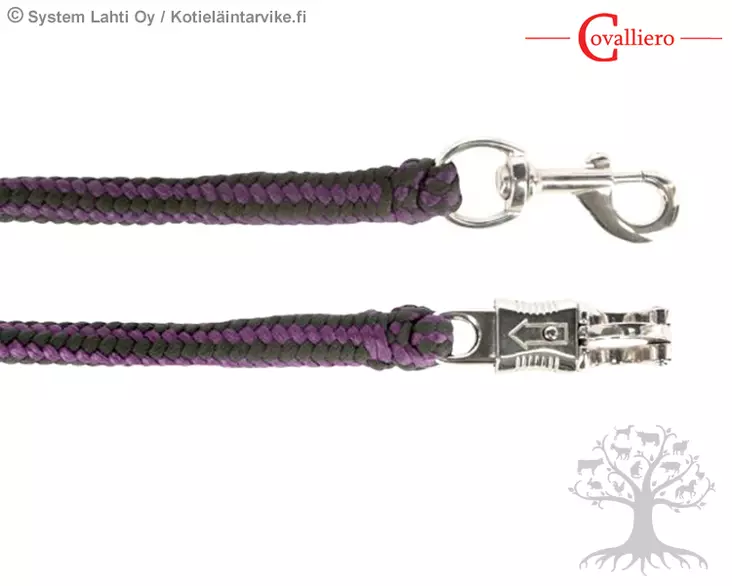 Covalliero Lead Rope Hippo Aubergine/Black - Lead Ropes - 3222141 - 2