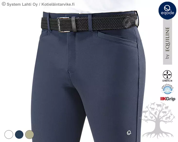 Eqode by Equiline Men's Riding Breeches Knee Grip - Equiline Men's Riding Breeches - N54001 - 1