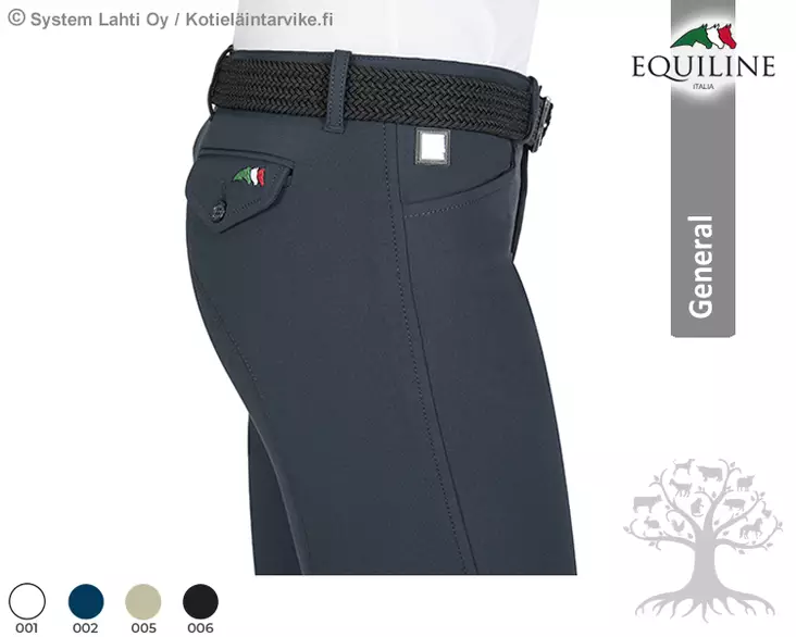 Equiline General Men's Riding Breeches E-Plus Superior Knee Patch Grafton - Equiline Men's Riding Breeches - N08421 - 1