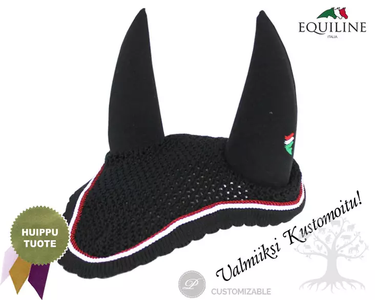 Equiline Ear Net Soundless Gerald Piping 328+331 - EQUILINE Ear Nets - E00060-328-331 - 1