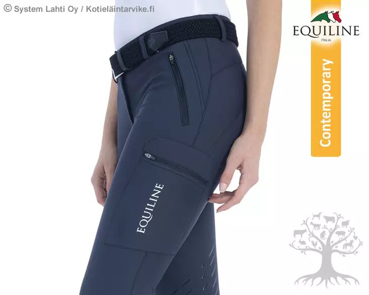 Equiline Limited Naisten Ratsastushousut B-Move Bonded Knee Grip Chantalc - Equiline Naisten Ratsastushousut - N08941 - 1