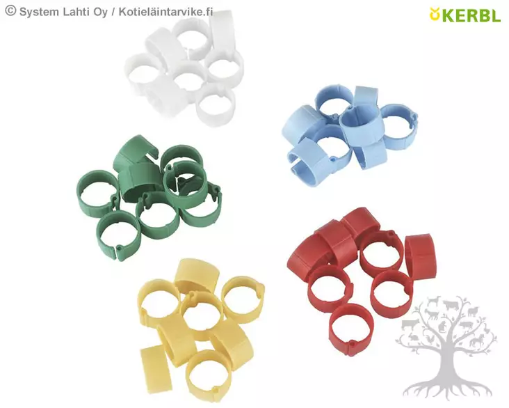 Kerbl Merkintänauha Ø12mm, 5x20kpl - Kanojen Merkintä - 72351 - 1